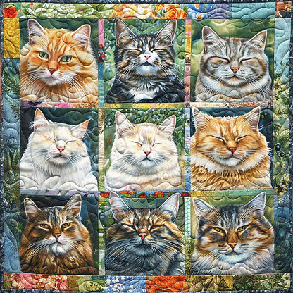 Sleeping Smile Cat WM1008016CL Quilt