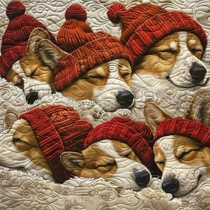 Sleepping Corgi WJ1409025CL Quilt