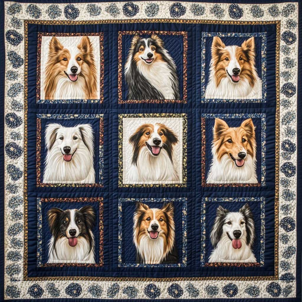 Smile Dogs WM0308038CL Quilt