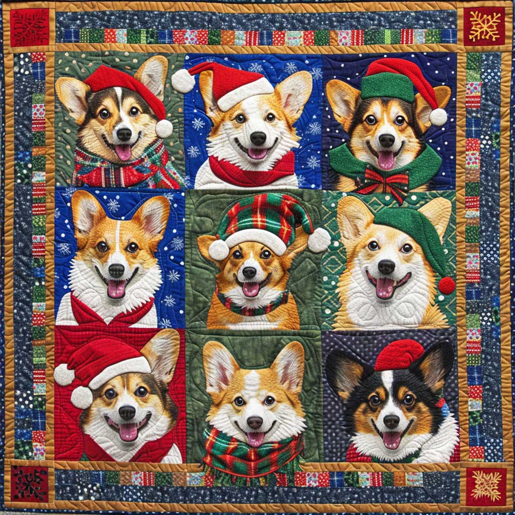 Smiling Corgi WM1908023CL Quilt