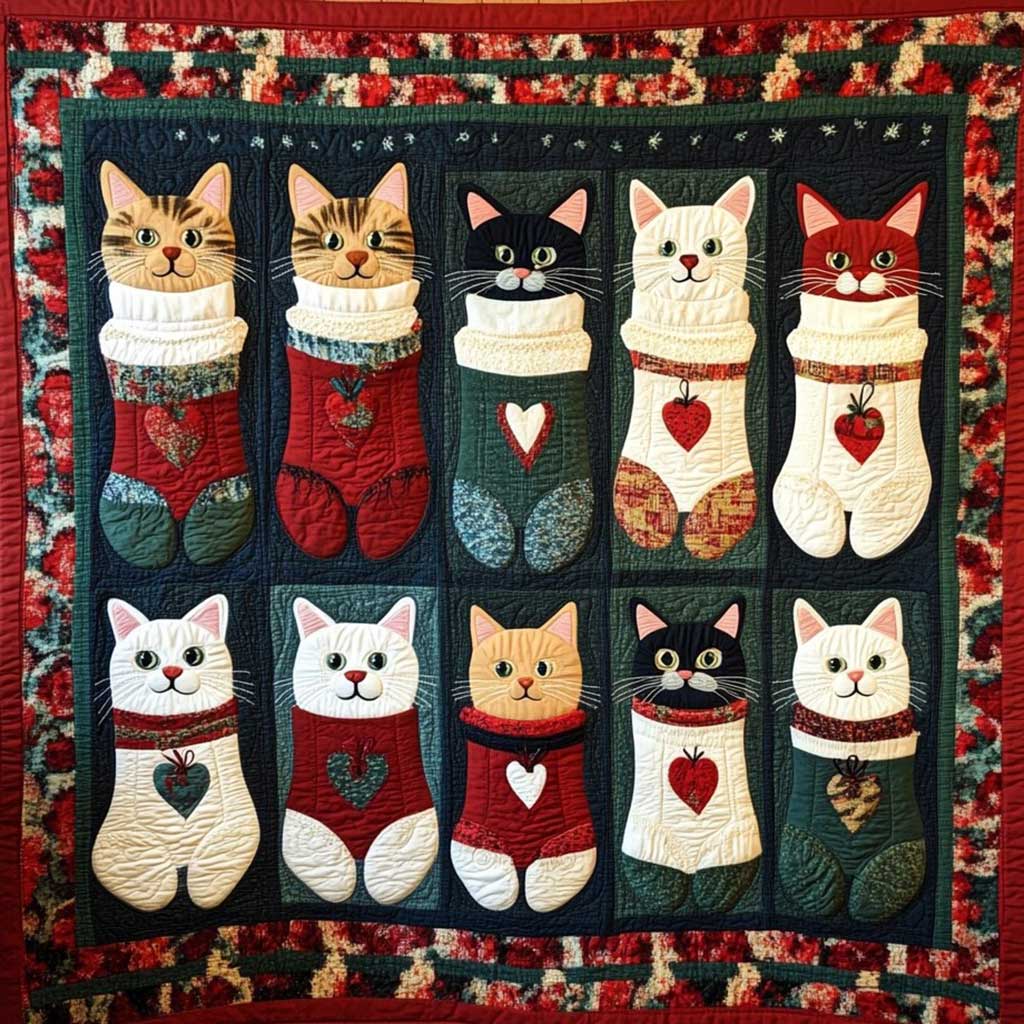 Socks Cats WM0308036CL Quilt