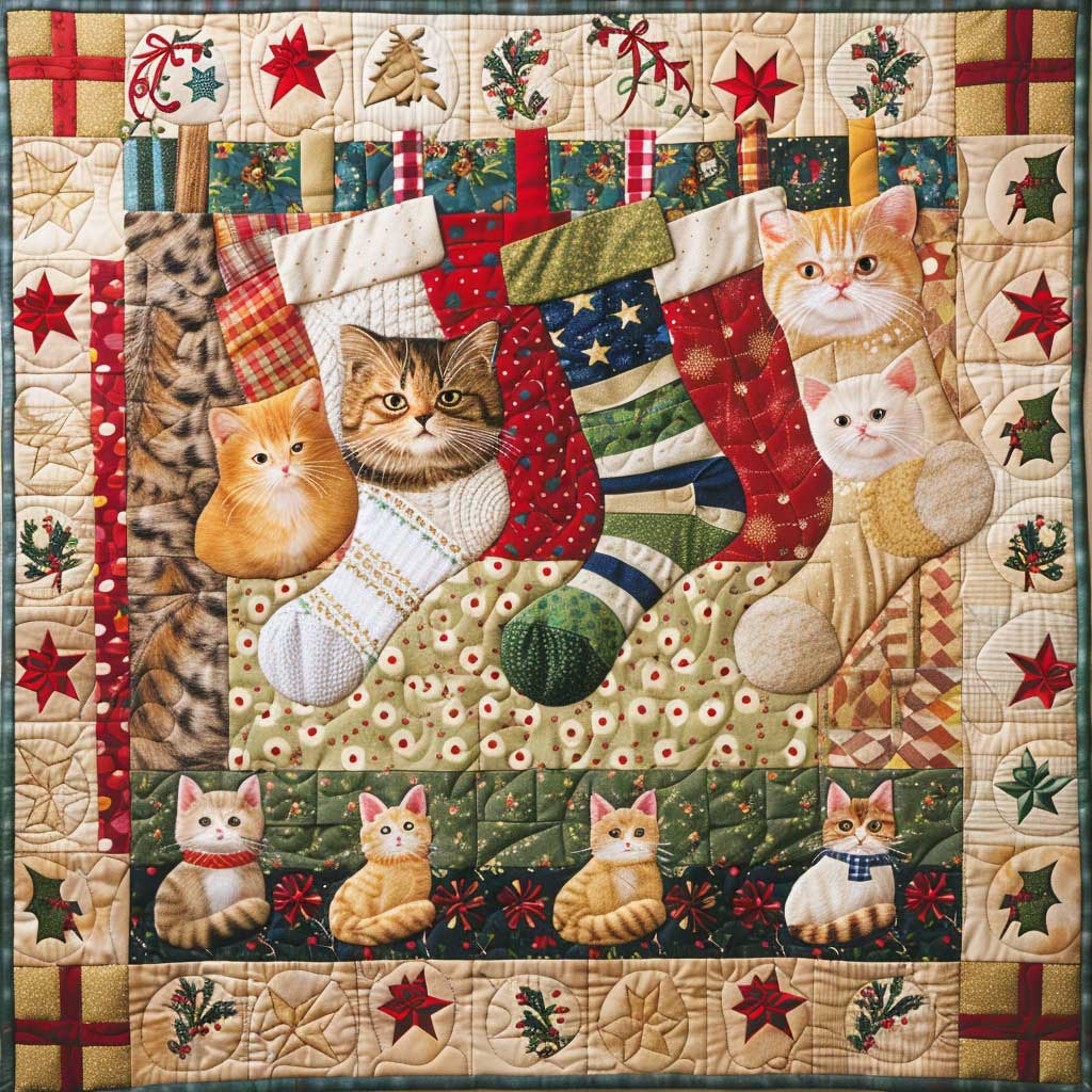 Socks Cats WM0508038CL Quilt