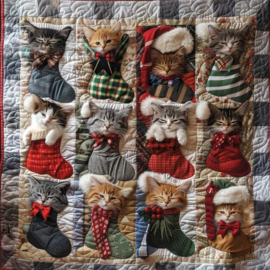 Socks Slepping Kitty WM2908050CL Quilt