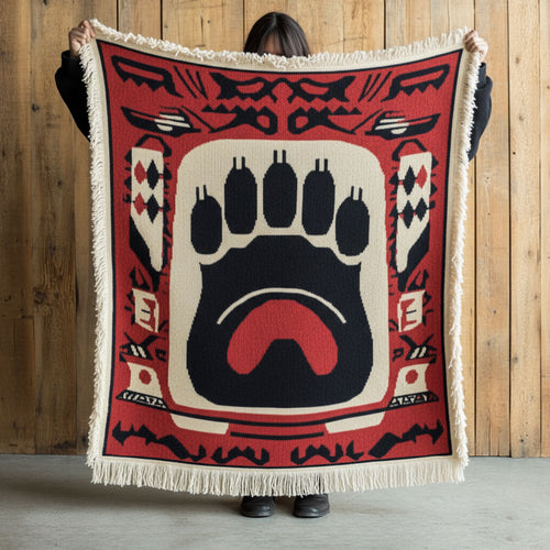 Spirit Bear WN2101020CL Woven Throw Blanket