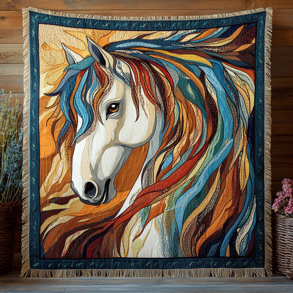 Spirit Horse CW2601010CL Woven Throw Blanket