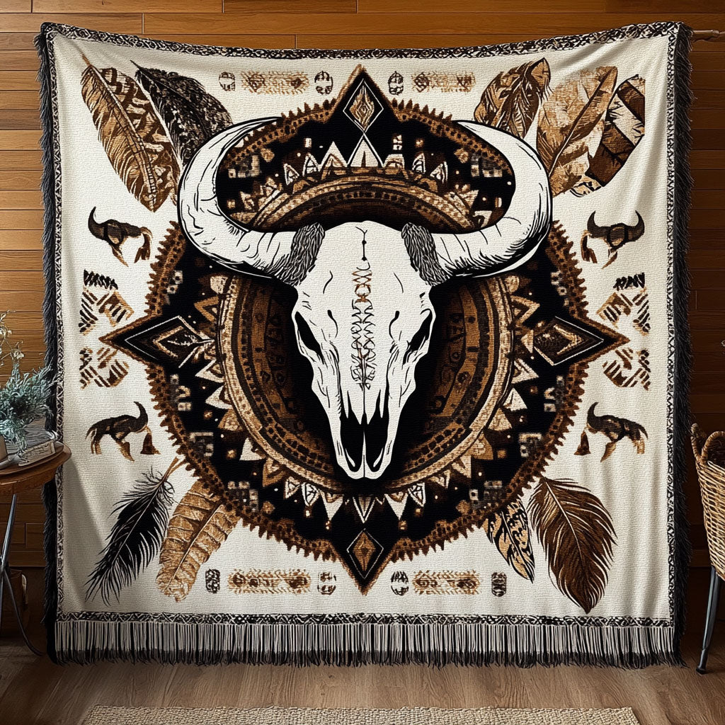 Spirit Skull CW2601011CL Woven Throw Blanket