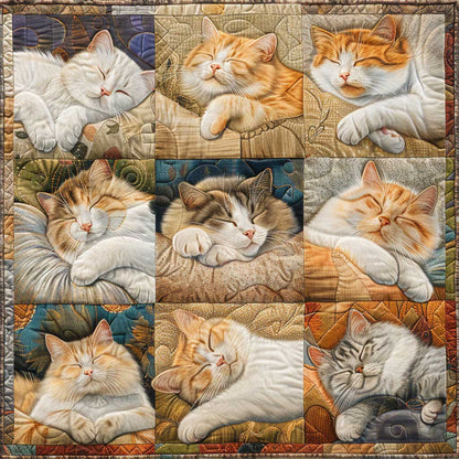 Spring Sleeping Cats WM1908007CL Quilt