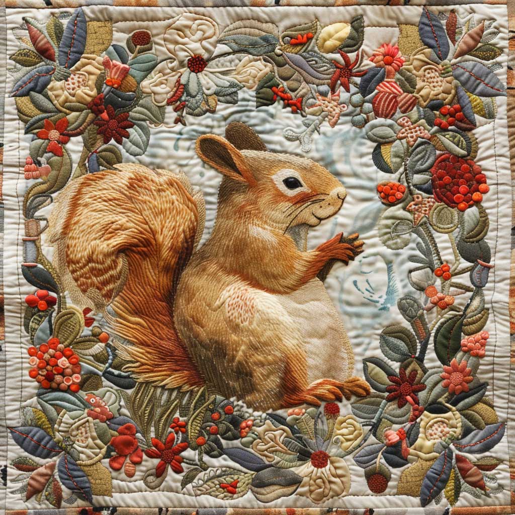 Squirrel WJ0308032CL Quilt