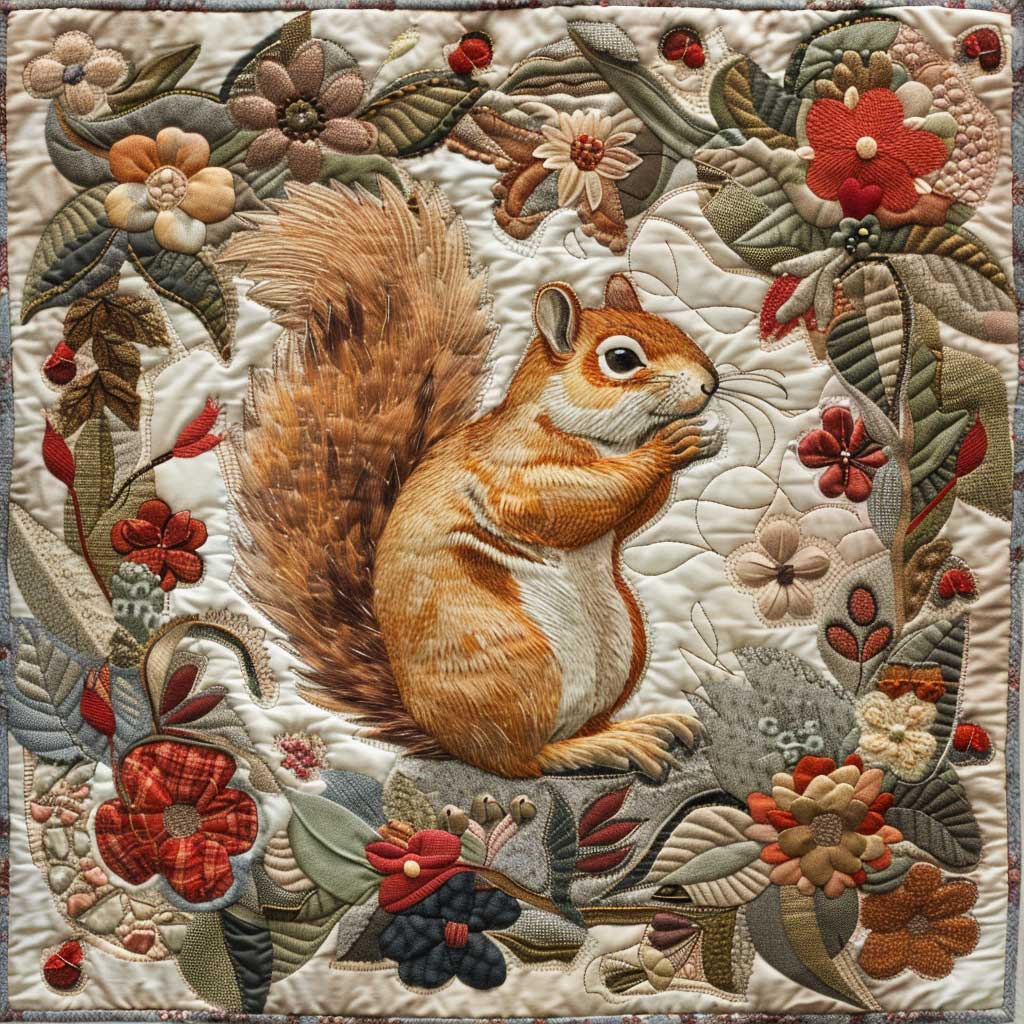 Squirrel WJ0308033CL Quilt