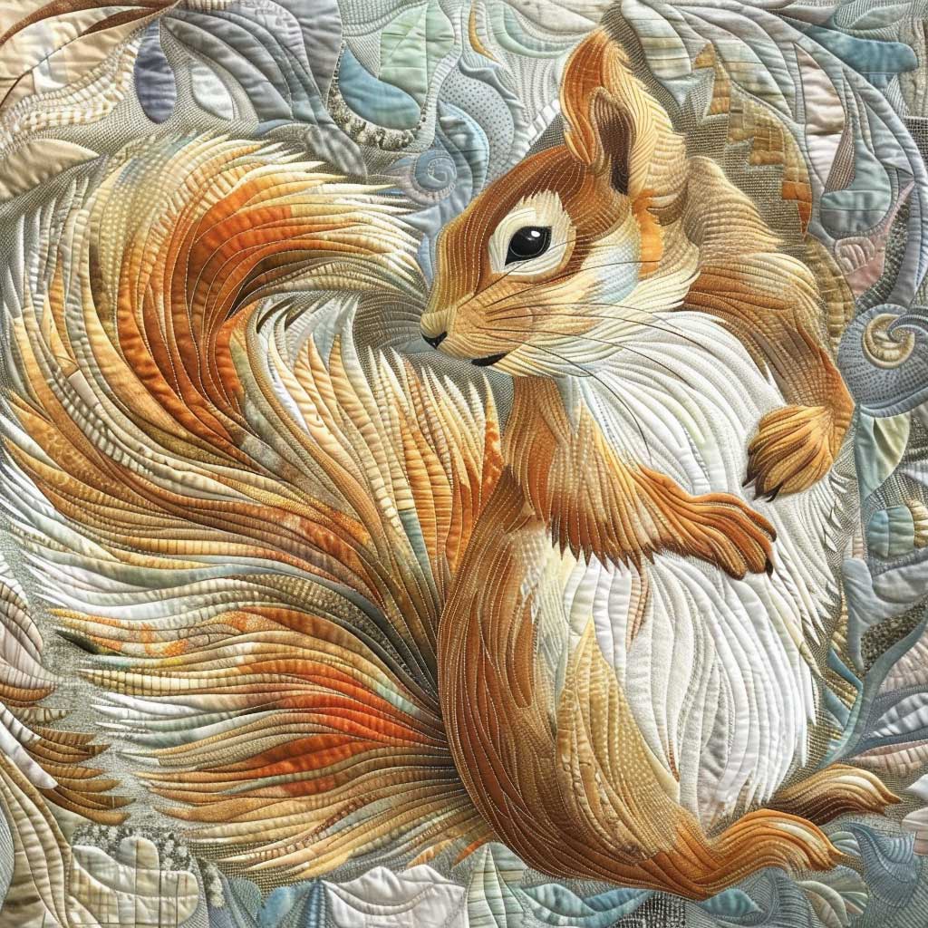 Squirrel WJ0308035CL Quilt