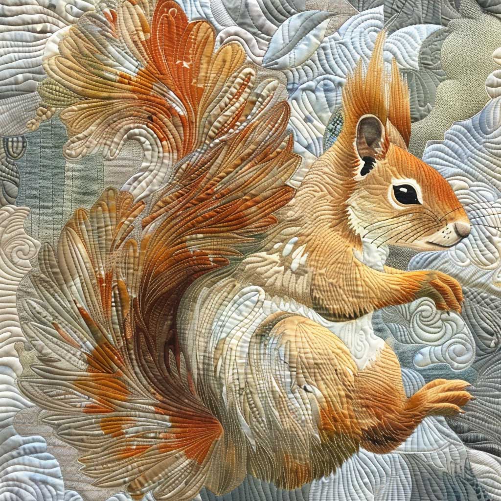 Squirrel WJ0308037CL Quilt