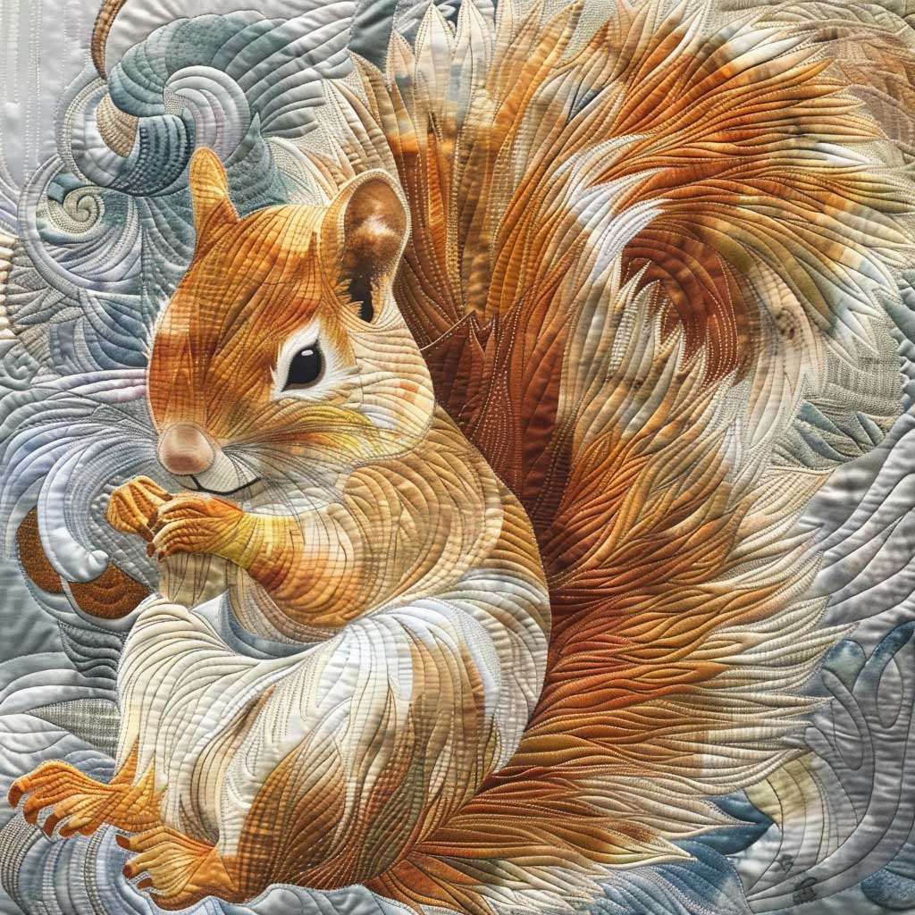 Squirrel WJ0608034CL Quilt