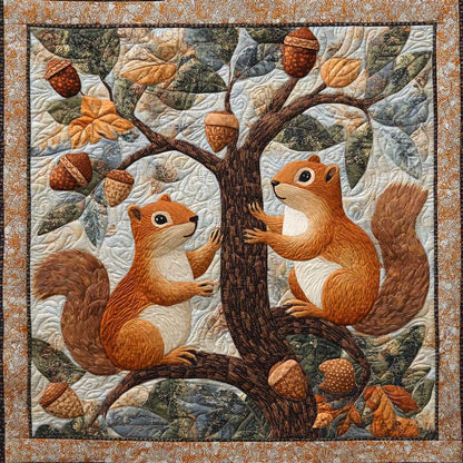 Squirrels And Acorns WM3107003CL Quilt