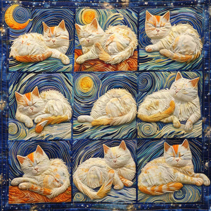 Starry Sleep Cat WM2608002CL Quilt