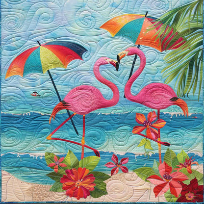 Summer Beach Flamingo WJ1508019CL Quilt