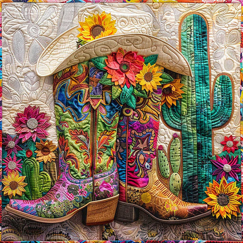 Sunflower Boots Daily WM1508005CL Quilt