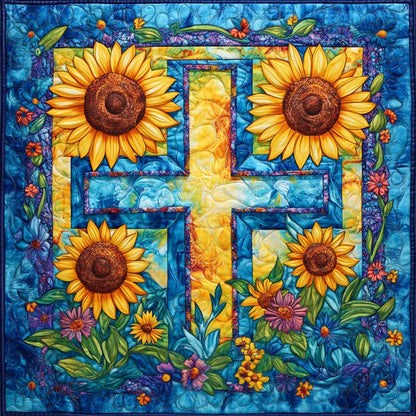 Sunflower Cross WM2008017CL Quilt