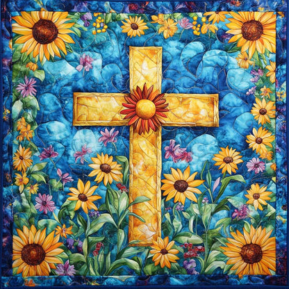 Sunflower Cross WM2008037CL Quilt