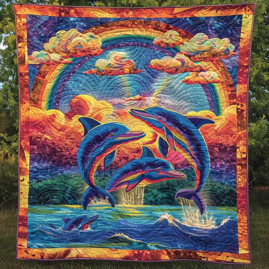 Sunset Dolphins WJ2208027CL Quilt