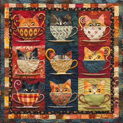 Teacup Cat WM3007002CL Quilt