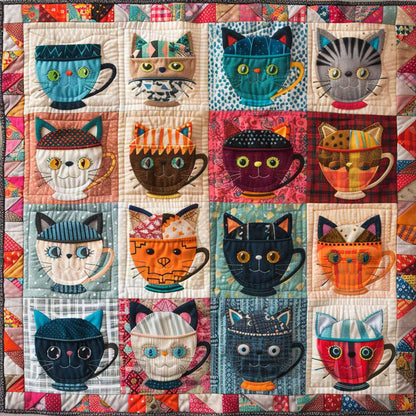 Teacup Cat WM3007003CL Quilt