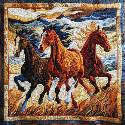 Three Horses WM0909022CL Quilt