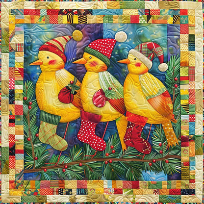 Three Yellow Birds WM2808024CL Quilt