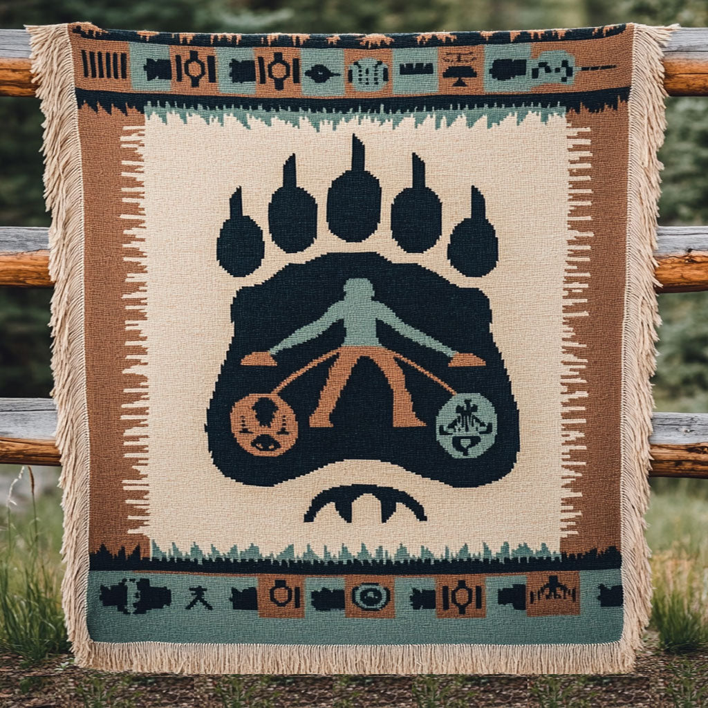 Thunder Bear WN2101023CL Woven Throw Blanket