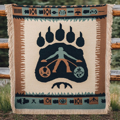 Thunder Bear WN2101023CL Woven Throw Blanket