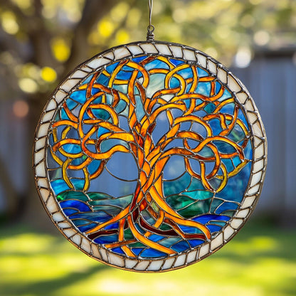 Tree Of Life WX1801116CL Stained Glass Suncatcher