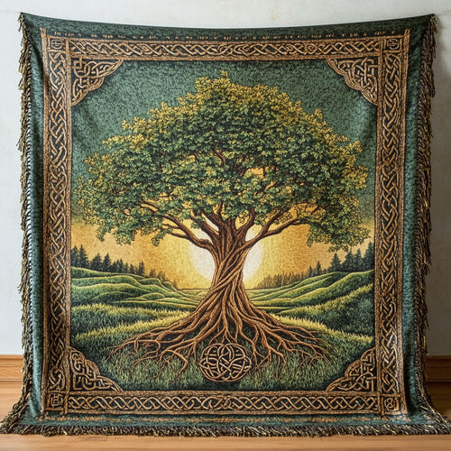 Tree Spirit CW2401008CL Woven Throw Blanket