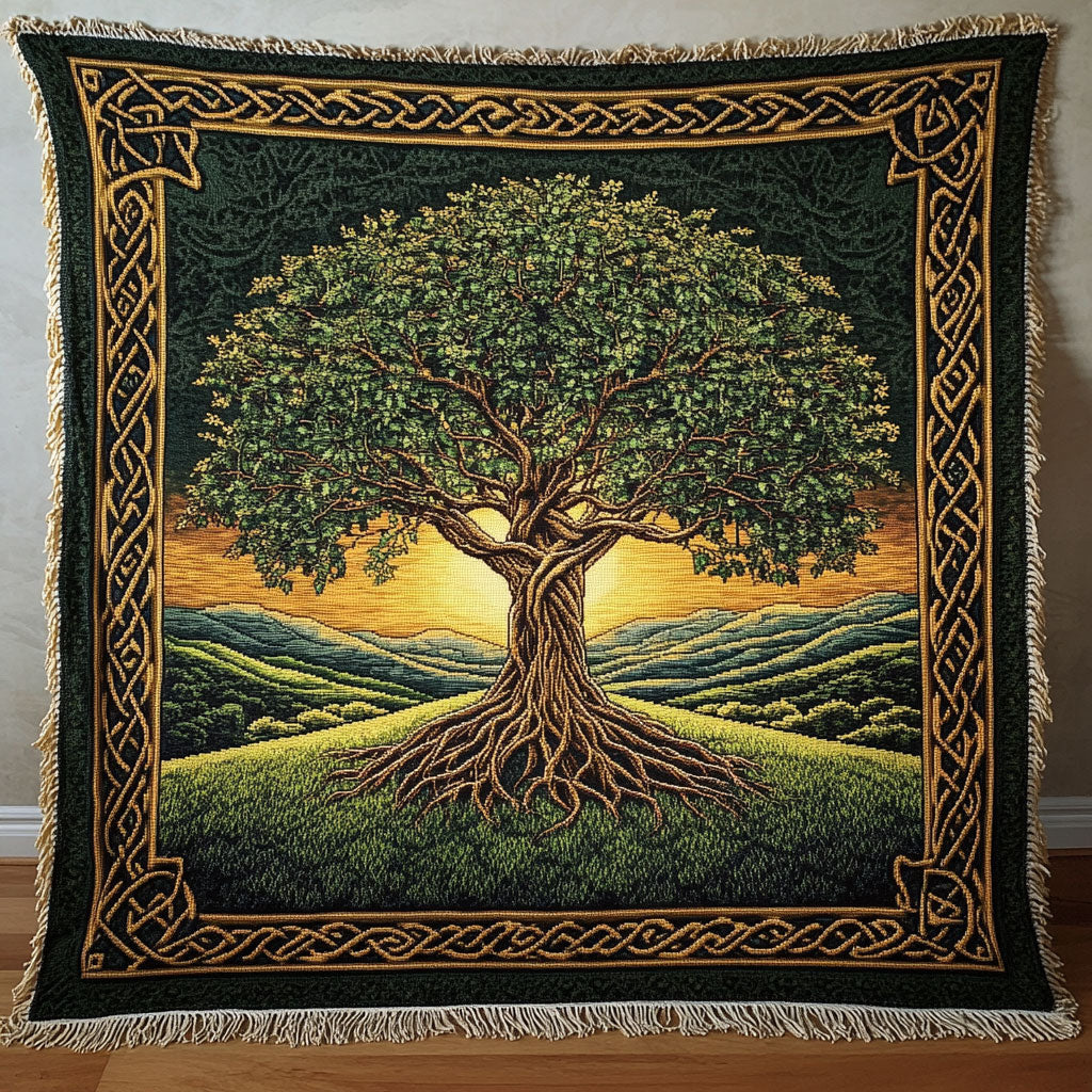 Tree of Life CW2401007CL Woven Throw Blanket