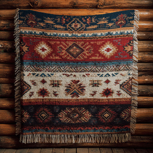 Tribal Geometry CW2201009CL Woven Throw Blanket
