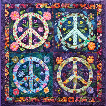 Trippy Hippie Sign WJ2408023CL Quilt