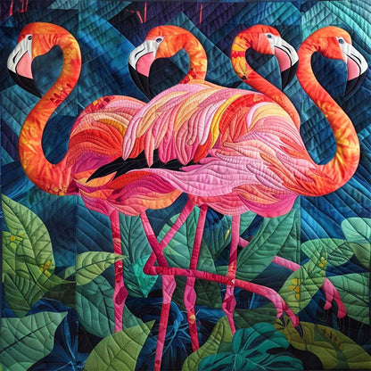 Tropical Flamingo WJ1308045CL Quilt