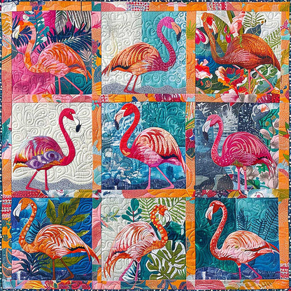 Tropical Flamingo WM1008011CL Quilt