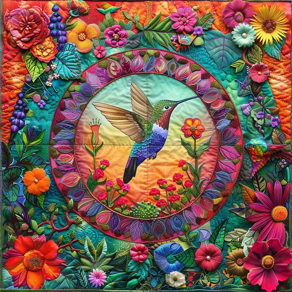 Tropical Hummingbird WJ1709027CL Quilt