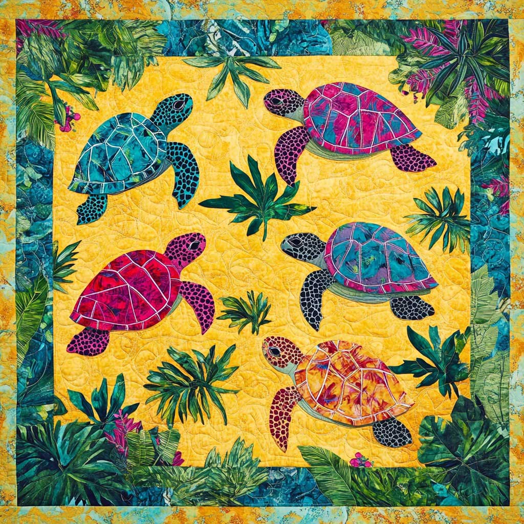 Tropical Sea Turtle WM3008030CL Quilt