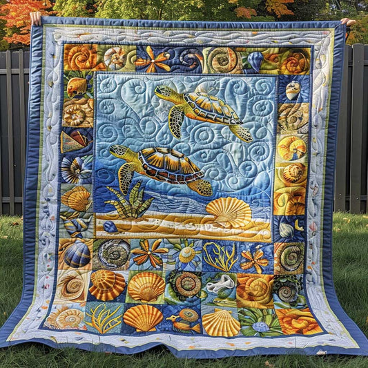 Turtle And Seashore Collection WJ0908028CL Quilt