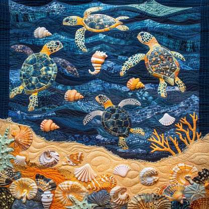 Turtle And Seashore Collection WJ0908029CL Quilt