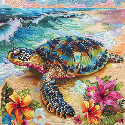 Turtle Tropical Beach WM1508016CL Quilt