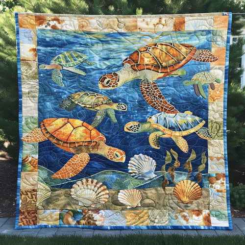 Turtle Under The Sea WJ0908032CL Quilt