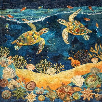 Turtle Under The Sea WJ0908034CL Quilt