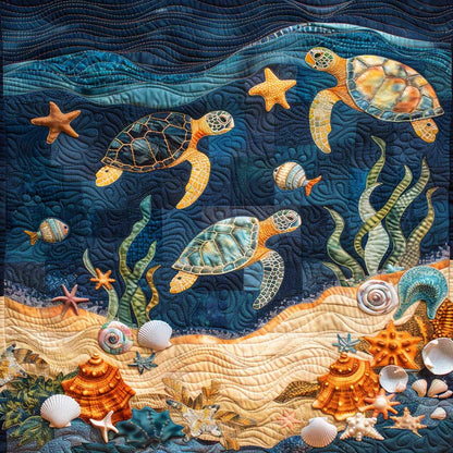 Turtle Under The Sea WJ0908036CL Quilt