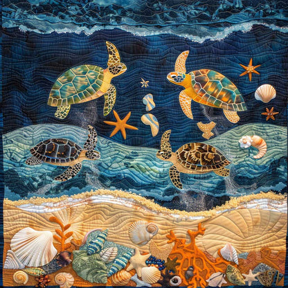 Turtle Under The Sea WJ2408026CL Quilt