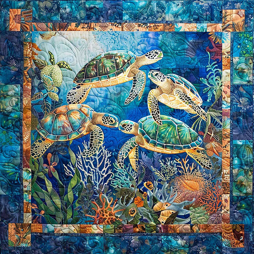 Turtles WM1008078CL Quilt