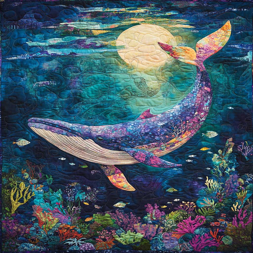 Under The Moon Whale WJ0608038CL Quilt