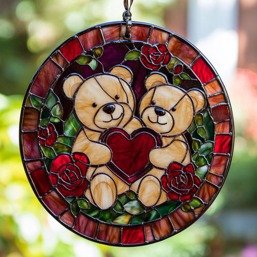 Valentine Teddy Bear WX1002119CL Suncatcher