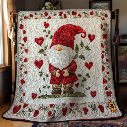 Valentine Gnome WY1212028CL Quilt