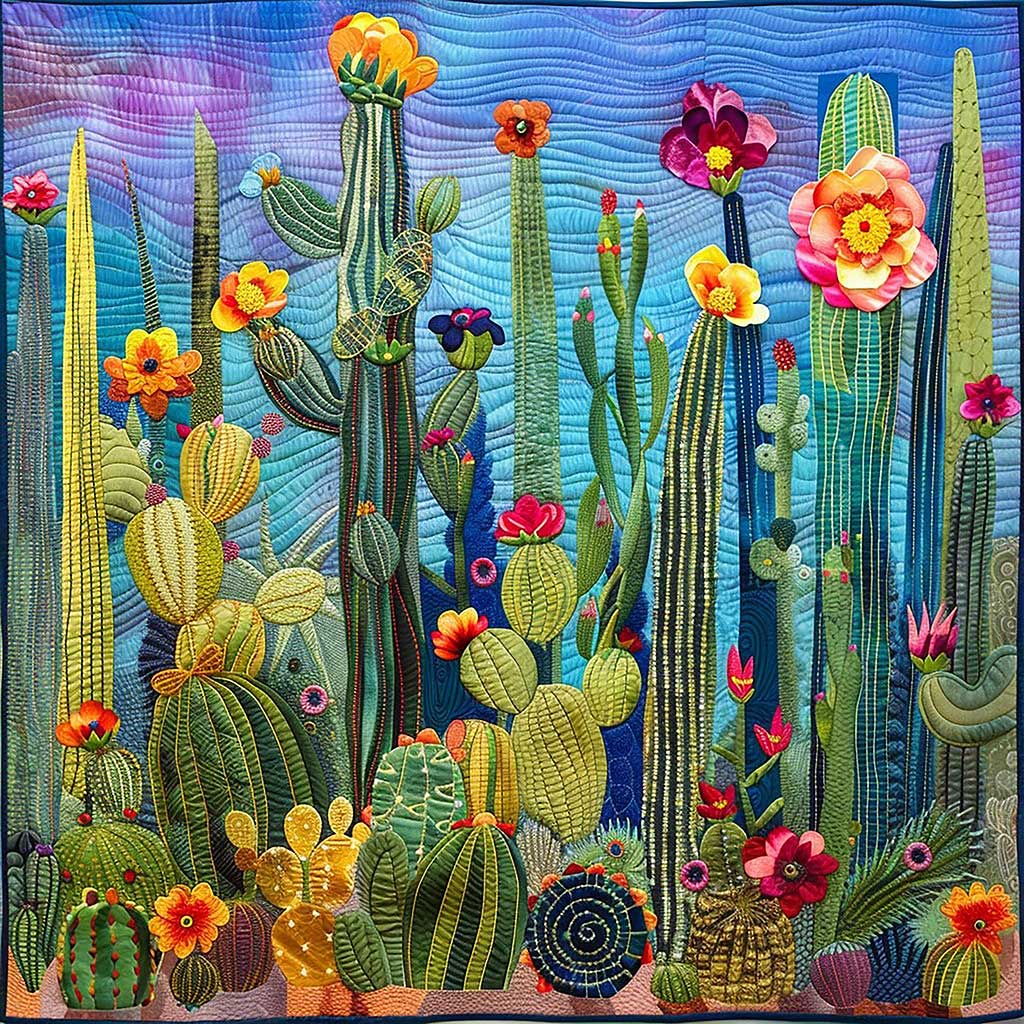 Vibrant Cactus WM1008077CL Quilt